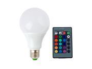 SuperNight® Memory Function 85 265V E27 Base LED RGB 9W 16 Colors Change Lamp Light Bulb 24 Key IR Remote Controller