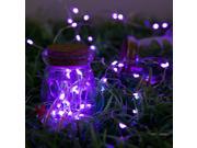SuperNight® Purple Color Copper Wire 5M 66 LEDs String Starry Light AA Battery Powered Fairy Light With Remote Controller ON OFF 9 Flashing Modes Timer