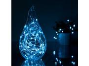 SuperNight® Blue Color Copper Wire 5M 66 LEDs String Starry Light AA Battery Powered Fairy Light With Remote Controller ON OFF 9 Flashing Modes Timer