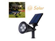 SuperNight® Outdoor Solar 4 LED 1W Light Spotlight 2 Mode For Garden Landscape Party Light Path
