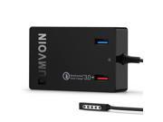 DUMVOIN Surface RT Charger,72W Wall Charger with Quick Charge 3.0 USB 12V 2A Power Adapter For Microsoft Surface 2 Windows RT2 1512 1516,Nexus 6,iPhone,iPad,Sam