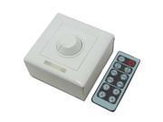 SUPERNIGHT 12 24V 8A IR Wireless Remote Control Adjust Dimmer with 4 DIY Buttons for Single LED Lights Strip