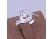 Mixture Ladies Fashion Rings 925 Silver Multi Rhinestone Dazzling Ring inlaid stone whistle