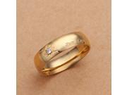Certified Solid 925 18k gold plated rotundity ring for gentleman 2014 Pure love jewelry