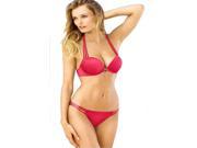 Fashion pretty and sexy red bikini swimwear suit with chest pad no steel tray triangle bikini swimsuit