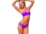 New sexy hot women s dark Purple bikini with strapless design suitable for sexy women push ups on the beach