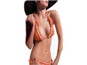 New style hot sale fashion sexy Europe Orange Bikini swimwear with Halter neck design