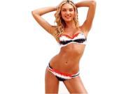 New style ladies Triangle bikini Swimsuit with With breast pad No steel bracket Triangle Black White bikini