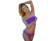 Hot sale Fashion Europe Sexy Twist Bandeau Bikini Set Padded Top and red blue