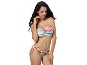 Hot New Design Girl s and Women s Sexy Bikini Set 2 Pcs Strapless Swimsuit Iridescence