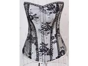 New style Beautiful Women s Wedding Dress Corset Sexy Strapless Satin Floral White Corset