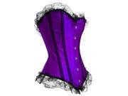 European Classic Palace Corset Women s Strapless Wedding Dress Corset Purple