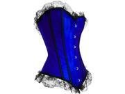 Women s fashion Sexy Wedding Dress Corset Classical European Palace Strapless Corset Blue