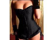 Noble Elegant Women s Corset Sexy Strapless Palace Style Body Beauty Corset Black