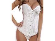 New European Palace Style Corset Sexy Women s Wedding Dress Underwear White