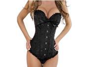 Hot Elegant Jacquard Weave Women s Wedding Dress Corset Sexy Strapless Corset Black