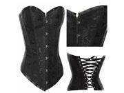 Europe Palace Style Body Shaper Wedding Dress Corset Sexy Strapless Corset Black