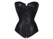 New style fashion Popular Women s Sexy Strapless Corset Women s Waist Cincher Leather Corset Black