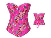 New style Design Women s Sexy Body Shaper Corset Retro Palace Style Floral Corset Pink