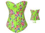 Fashion Retro European Palace new Style Corset Women s Body Beauty Strapless Green Corset