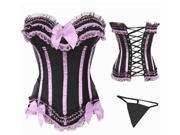 New style Classical Palace Corset With Bowknot Women Sexy Strapless Corset Black And Pink