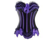 New style Beautiful Women s Push Up Chest Corset Lovely Strapless Corset Purple And Black