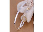 High Quality exquisite 925 Silver Bangle Women Bracelet Jewelry High Polished circle Bracelet