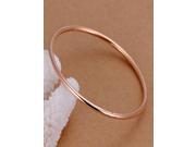 High Quality 925 Silver Fashion Bangle Women Bracelet Jewelry High Polished Lap rose gold bracelet