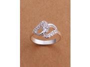 Mixture Ladies Fashion Rings 925 Silver Multi Rhinestone Dazzling With diamond ring
