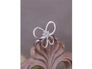 hot well sell fashion 925 silver charm new lovely Novel monolithic empty butterfly ring jewelry Christmas Best gifts