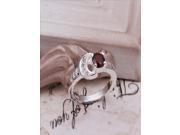 New Design Charming 925 Silver Plated Women s the moon that red diamond ring Jewelry Free Shipping