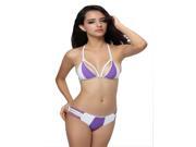 New style fashion Sexy purple Women s Padded Swimwear Swimsuit Bikini with Cut Out Side Push Up Padded Bikini Swimsuit