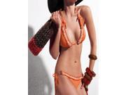 New style hot sale fashion sexy Europe Orange Bikini swimwear with Halter neck design