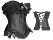 Fashion Elegant Jacquard Weave Women s Wedding Dress Corset Sexy Strapless Corset Black