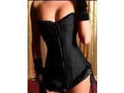 Noble Elegant Women s Corset Sexy Strapless Palace Style Body Beauty Corset Black