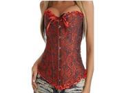 Hot sale Exquisite Strapless Bride Wedding Dress Corset Palace Style Corsets Black Red