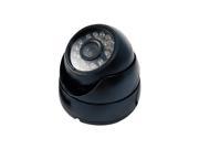 800TVL 24IR LED Outdoor Black 3.6 Wide Angle Lens Dome Security Camera CMOS CCTV