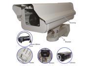 Evertech Housing CCTV Security Surveillance Outdoor Camera and box kit with Heater Blower Weatherproof Heavy Duty Aluminum Brackets Included
