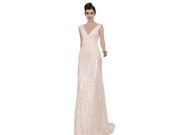 Coniefox 2013 Beaded V Neck Long Prom Dresses Size XXL Color Pink