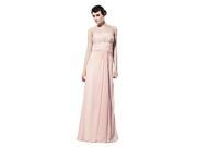 Coniefox Off Shoulder Pink Applique Long Beading Elegant Prom Evening Dresses Size M Color Pink