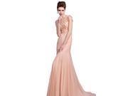 Coniefox Floor Length A ine One Shoulder Prom Dress Size XXL Color Pink