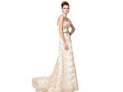 Coniefox Elegant Off Shoulder Lace Flower Party Dress Size S Color White