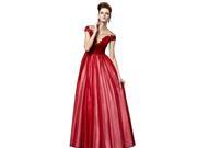 Coniefox New Arrival V Neck Princess Dress Size XL Color Red