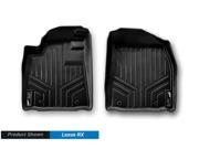 MAXFLOORMAT Floor Mats for Lexus RX 2010 2012 First Row Set Black