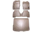 All Weather Custom Fit Floor Mats Set and Cargo Liner Bundle for ESCAPE Tan