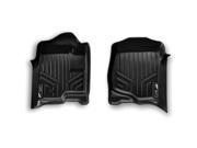 MAXFLOORMAT All Weather Custom Fit Floor Mats Liner for CIVIC Front Set Black