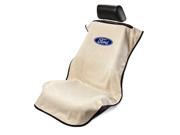 Seat Armour Universal Tan Seat Towel Seat Cover With Ford Logo