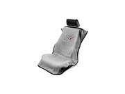 Seat Armour Universal Grey Seat Towel Seat Cover With Corvette C7 Logo