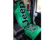Seat Armour Universal Green Seat Towel2GO Cover With Jeep Logo