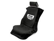 Seat Armour Universal Black Seat Towel Seat Cover With Jeep Grille Logo